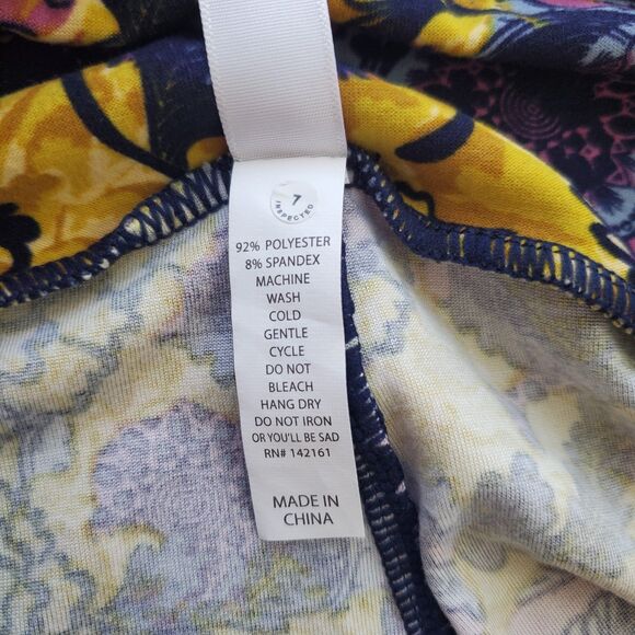 NEW LuLaRoe Purple Floral Leggings - Picture 8 of 9